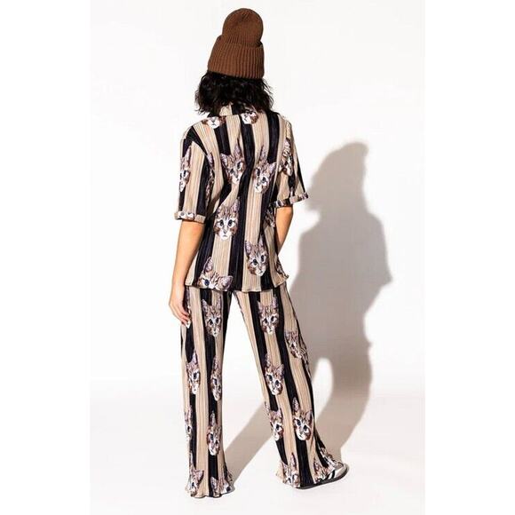 Dressed in LaLa Cat matching set Plissé Set in "Pretty Kitty" size 2XL - Picture 2 of 5